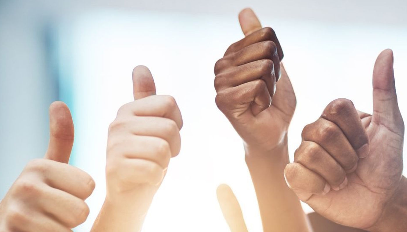 A lot of thumbs up